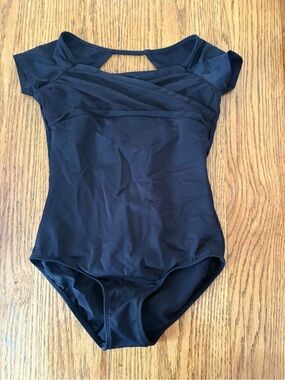 Bloch Black Cap Sleeve Dance Leotard